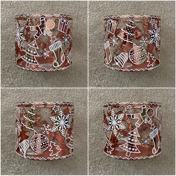 Bath & Body Works Gingerbread Ornaments 3-Wick Candle Holder - Picture 16 of 16